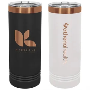 Polar Camel 22oz Rose Gold ION-Plated Skinny Tumblers