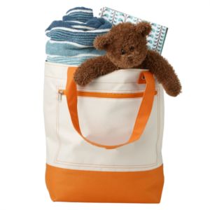 Boat and Beach Tote Bag