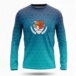 Men's Sublimated Poly Spandex Long Sleeve T-Shirt