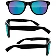 Foldable Retro Mirror Sunglasses w/ 1-color imprint | https://www.bestnamebadges.com