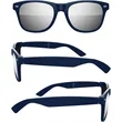 Foldable Retro Mirror Sunglasses w/ 1-color imprint | https://www.bestnamebadges.com