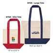 Mini TJ Canvas Tote Bag | https://www.bestnamebadges.com