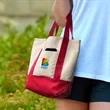 Mini TJ Canvas Tote Bag | https://www.bestnamebadges.com
