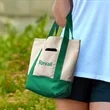 Mini TJ Canvas Tote Bag | https://www.bestnamebadges.com