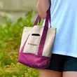 Mini TJ Canvas Tote Bag | https://www.bestnamebadges.com