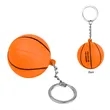 Basketball Stress Reliever Keychain | https://www.bestnamebadges.com