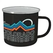 16 Oz. Full Color Steel Campfire Mug | https://www.bestnamebadges.com