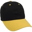 Two Tone Brushed Cotton Twill Cap | https://www.bestnamebadges.com