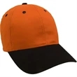Two Tone Brushed Cotton Twill Cap | https://www.bestnamebadges.com