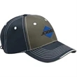 Sportsman Tri-Color Cap | https://www.bestnamebadges.com