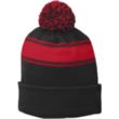 Sport-Tek Stripe PomPom Beanie | https://www.bestnamebadges.com
