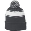 Sport-Tek Stripe PomPom Beanie | https://www.bestnamebadges.com