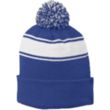 Sport-Tek Stripe PomPom Beanie | https://www.bestnamebadges.com