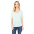 Bella Ladies' Slouchy V-Neck T-Shirt | https://www.bestnamebadges.com