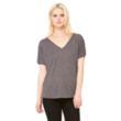 Bella Ladies' Slouchy V-Neck T-Shirt | https://www.bestnamebadges.com