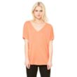 Bella Ladies' Slouchy V-Neck T-Shirt | https://www.bestnamebadges.com