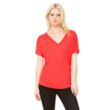 Bella Ladies' Slouchy V-Neck T-Shirt | https://www.bestnamebadges.com