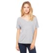 Bella Ladies' Slouchy V-Neck T-Shirt | https://www.bestnamebadges.com