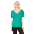 Bella Ladies' Slouchy V-Neck T-Shirt | https://www.bestnamebadges.com