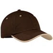 Port Authority Vintage Washed Contrast Stitch Cap - Dark/All | https://www.bestnamebadges.com