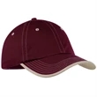 Port Authority Vintage Washed Contrast Stitch Cap - Dark/All | https://www.bestnamebadges.com