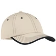 Port Authority Vintage Washed Contrast Stitch Cap - Dark/All | https://www.bestnamebadges.com