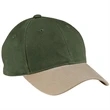 Port Authority Two-Tone Brushed Twill Cap - Dark/All | https://www.bestnamebadges.com