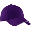 Port Authority Signature Sandwich Bill Cap w/Striped Closure | https://www.bestnamebadges.com