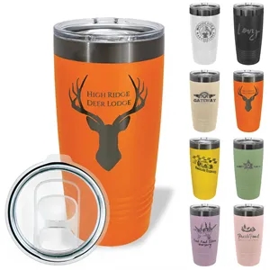 Polar Camel 20oz ION-Plated Ghost Black Tumbler