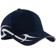Port Authority Racing Cap with Sickle Flames | https://www.bestnamebadges.com