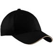 Port and Company Sandwich Bill Cap - Dark/All | https://www.bestnamebadges.com