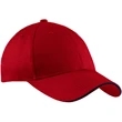 Port and Company Sandwich Bill Cap - Dark/All | https://www.bestnamebadges.com