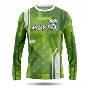Sublimated 160G Jacquard Long Sleeve T-Shirt