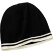 Port and Company Fine Knit Skull Cap with Stripes - Dark/All | https://www.bestnamebadges.com