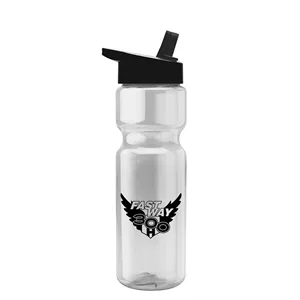 Garyline® Champ Bottle with Flip-Straw Lid - 28 oz. | https://www.bestnamebadges.com