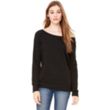 Bella + Canvas Ladies' Sponge Fleece Wide Neck Sweatshirt | https://www.bestnamebadges.com
