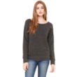 Bella + Canvas Ladies' Sponge Fleece Wide Neck Sweatshirt | https://www.bestnamebadges.com