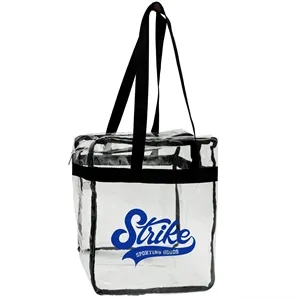 Garyline® Clear Zipper Tote | https://www.bestnamebadges.com