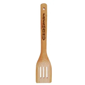 Garyline® Bamboo Slotted Spatula | https://www.bestnamebadges.com