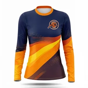 Women's Full Color Cotton Feel Long Sleeve T-Shirt