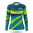 Women's Full Color Brushed Milk Silk Long Sleeve T-Shirt | https://www.bestnamebadges.com