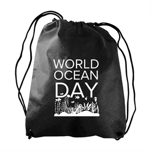 Garyline® Recruit Non-Woven Drawstring Backpack | https://www.bestnamebadges.com