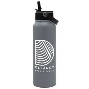 Garyline® Goliath Stainless Steel Bottle with Flip-Straw ...