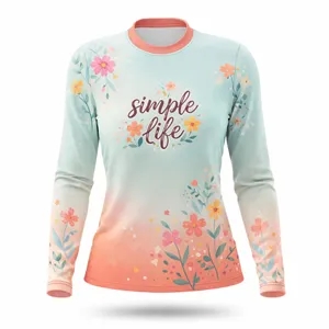 Sublimated 150G Pinhole Mesh Long Sleeve T-Shirt