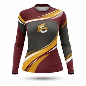 Women's 125G Waffle Grid Sublimated Long Sleeve T-Shirt