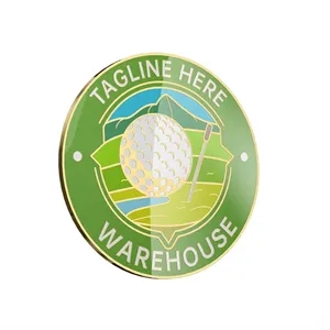 Economy Hard Enamel Golf Ball Marker 1.0