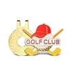 Soft Enamel Golf Hat Clips 1"-1.5" | https://www.bestnamebadges.com