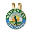 Soft Enamel Golf Hat Clips 1"-1.5" | https://www.bestnamebadges.com