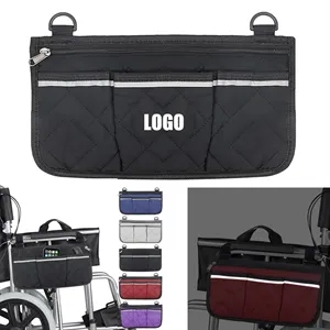 Wheelchair Armrest Side Storage Bag