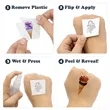 2" x 2" Custom Reveal Temporary Tattoo | https://www.bestnamebadges.com